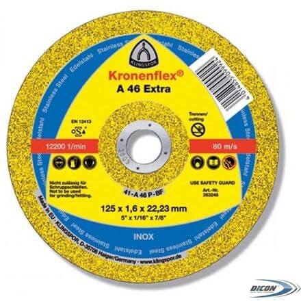 Диск отрезной 125*1.6*22 Klingspor A46 EXTRA
