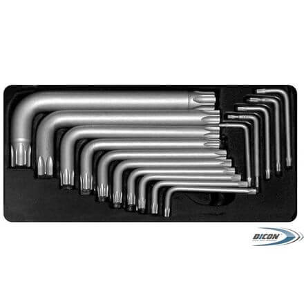 Набор шестигранных ключей Torx S&R 15 шт (Т6-Т60) S&R 365413015