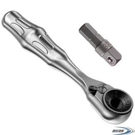 Трещотка с насадкой 1/4" Wera Zyklop Mini 05073230001