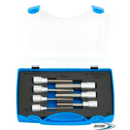 Набор головок торцевых со вставками шестигранными удлинёнными 1/2" в пластиковом кейсе - 192/16 UNIOR 619416