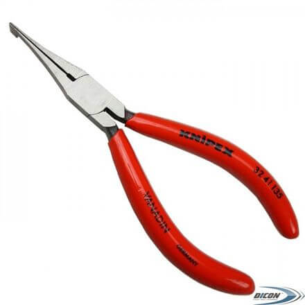 Плоскогубцы для электроники с изогнутыми губками Knipex 3241135