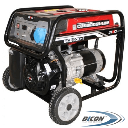 Генератор однофазный бензиновый SENCI SC6000E