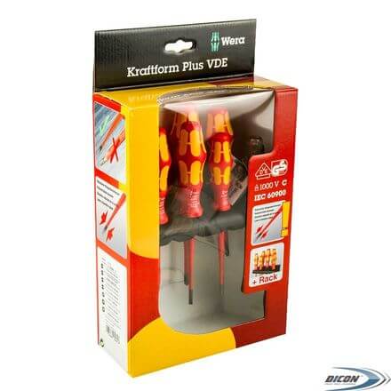 Набор отверток Kraftform Plus 100+индикатор напряжения+подставка Wera 160 iS/7