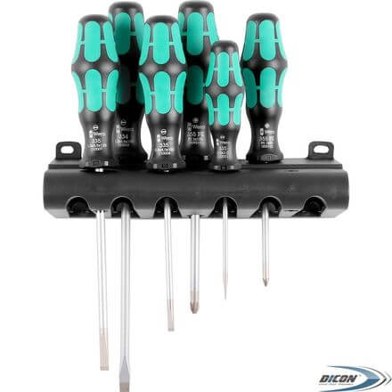 Набор отверток Wera Kraftform Plus Lasertip 335/350/355/6