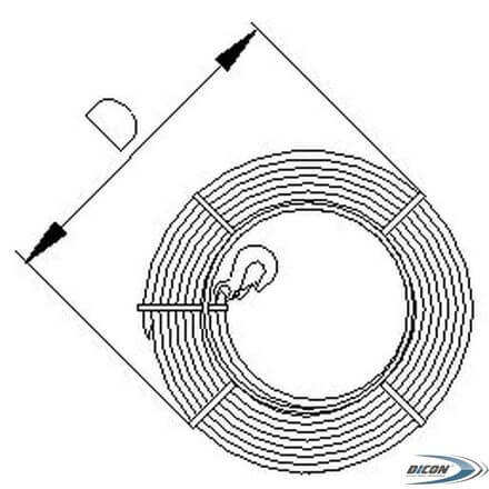 Трос для ручной лебедки Brano 3.2 тонн 20 м