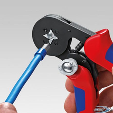 Самонастраивающийся инструмент для опрессовки контактных гильз Knipex 975304